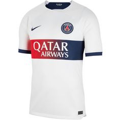 Nike Paris Saint-Germain 23-24 Auswärts Fußballtrikot Herren white-midnight navy-midnight navy