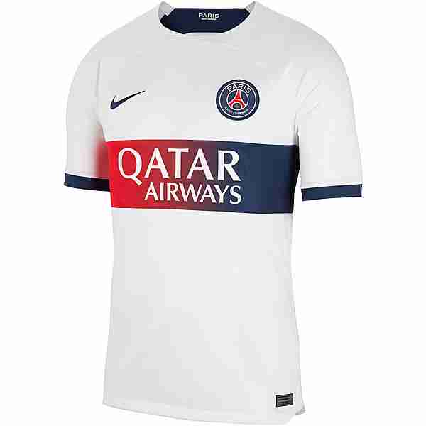 Nike Paris Saint-Germain 23-24 Auswärts Fußballtrikot Herren white-midnight navy-midnight navy