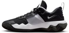 Rückansicht von Nike Giannis Immortality 3 Basketballschuhe Herren black-black-white-white