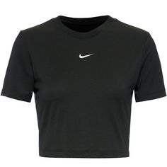Nike Essentials Croptop Damen black