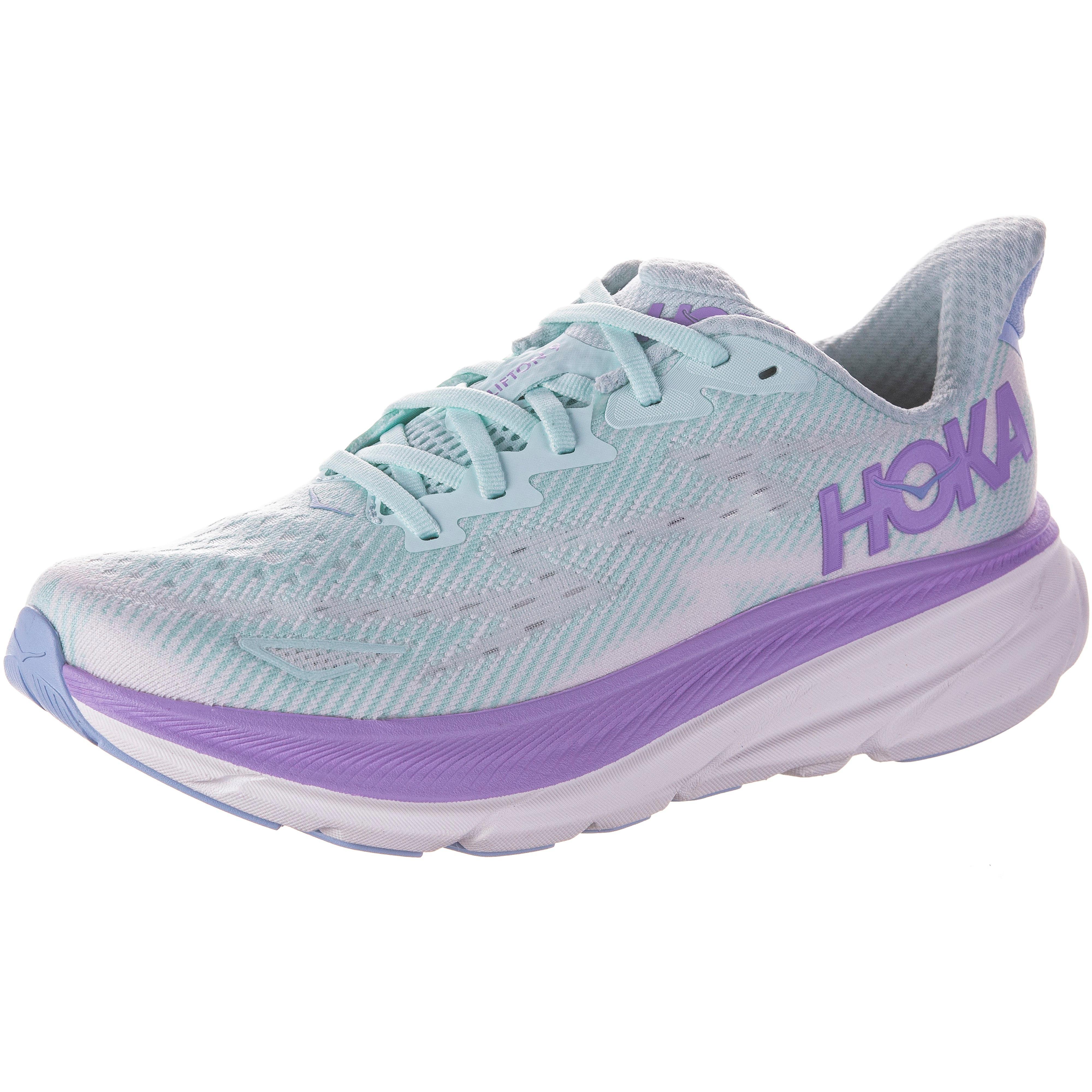 HOKA Clifton 9 Laufschuhe Damen sunlit ocean-lilac mist