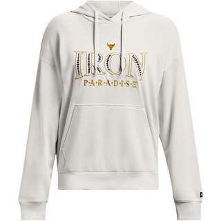 Under Armour Project Rock EVERYDAY Hoodie Damen white clay