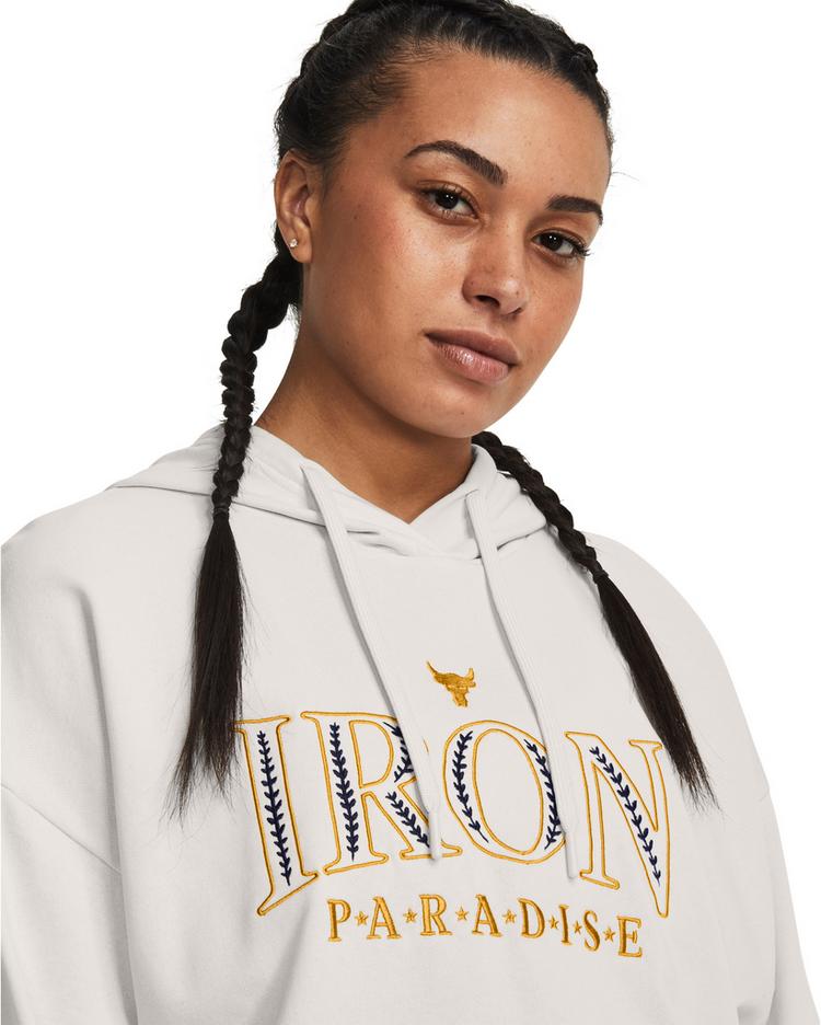 Under Armour Under Armour Project Rock EVERYDAY Hoodie Damen - white clay - 2 | SportScheck