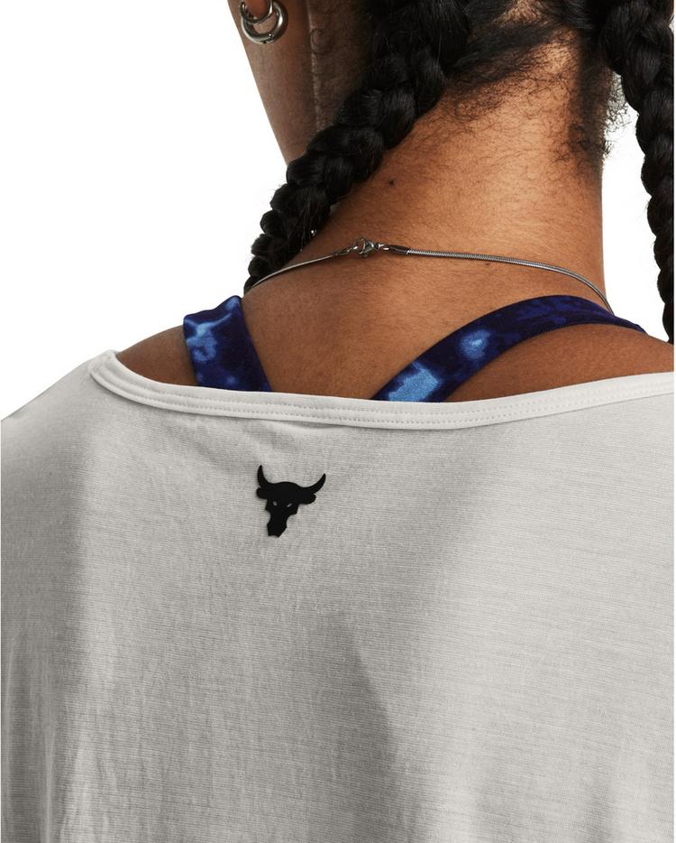 Under Armour Under Armour Project Rock Completer Funktionsshirt Damen - white clay - 2 | SportScheck