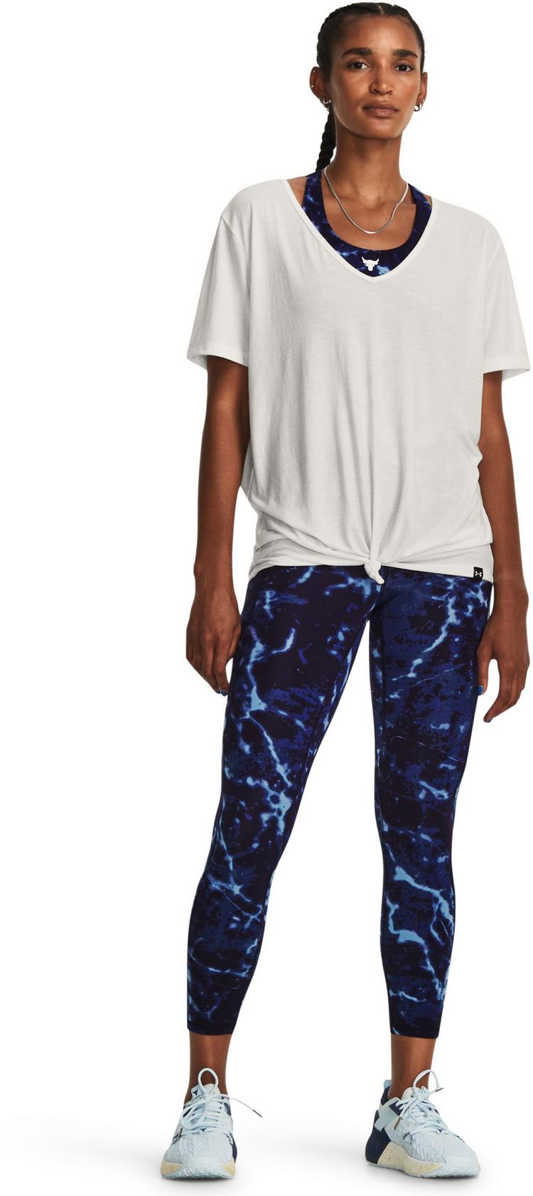 Under Armour Under Armour Project Rock Completer Funktionsshirt Damen - white clay - 4 | SportScheck