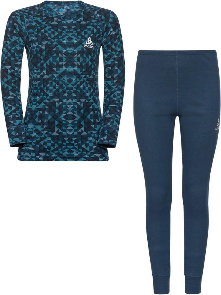 Odlo Odlo ACTIVE WARM ECO GRAPHIC W&auml;scheset Kinder - blue wing teal aop - 0 | SportScheck