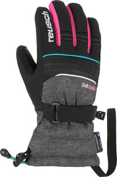 Rückansicht von Reusch Kondor R-TEX® XT Skihandschuhe Kinder black-black melange-knockout pink