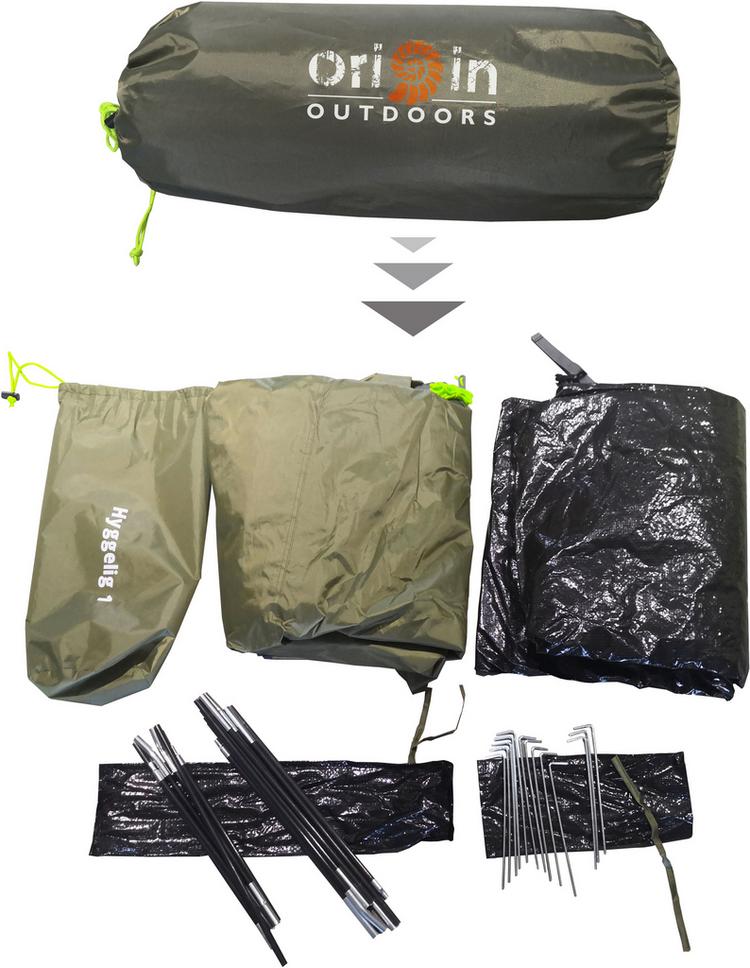 Origin Outdoors Origin Outdoors Hyggelig Kuppelzelt - gelb - 0 | SportScheck