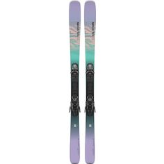 Salomon E STANCE W 84 + M11 GW L90 23/24 All-Mountain Ski Damen black-aruba blue-patrician purple
