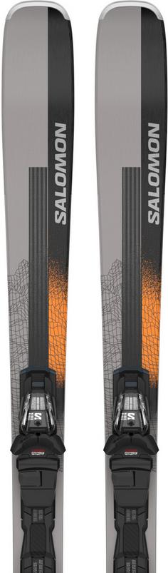 Rückansicht von Salomon E STANCE 84 + M12 GW F90 23/24 All-Mountain Ski black-race blue