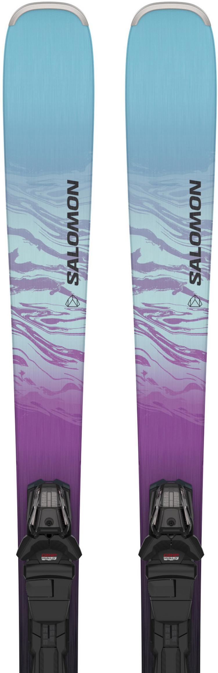 Salomon Salomon E STANCE W 80 + M10 GW L80 23/24 All-Mountain Ski Damen - black-dewberry-bleached aqua - 0 | SportScheck