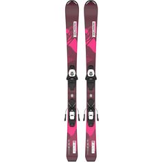Salomon L LUX Jr M + L6 GW J2 80 23/24 All-Mountain Ski Kinder bordeau-pink