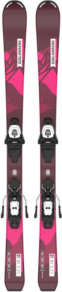 Salomon L LUX Jr M + L6 GW J2 80 23/24 All-Mountain Ski Kinder - bordeau-pink