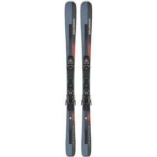 Salomon E STANCE 80 + M11 GW L90 23/24 All-Mountain Ski black-neon coral-ashley blue