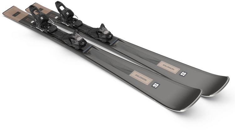 Salomon Salomon E S/MAX W X7 Ti + M10 GW L80 23/24 Carving Ski Damen - black metal-pink gold metallic-black - 1 | SportScheck