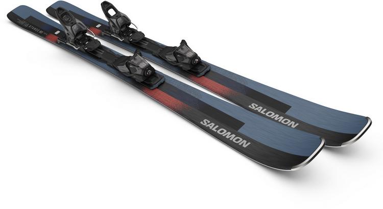 Salomon Salomon E STANCE 80 + M11 GW L90 23/24 All-Mountain Ski - black-neon coral-ashley blue - 1 | SportScheck