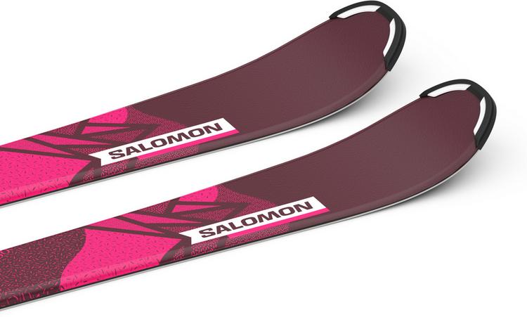 Salomon Salomon L QST Jr S + C5 GW J75 All-Mountain Ski Kinder - bordeau-purple - 2 | SportScheck
