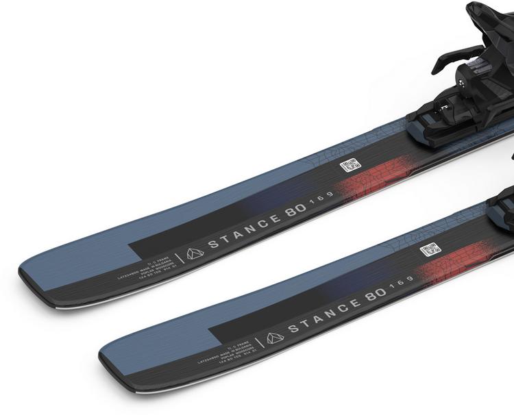 Salomon Salomon E STANCE 80 + M11 GW L90 23/24 All-Mountain Ski - black-neon coral-ashley blue - 3 | SportScheck