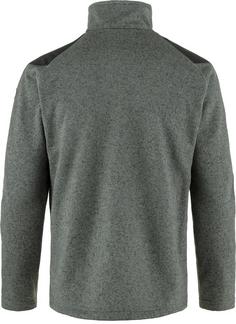 Rückansicht von FJÄLLRÄVEN Buck Fleecejacke Herren grey-melange