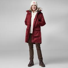 Rückansicht von FJÄLLRÄVEN Nuuk Lite Parka Damen bordeaux red