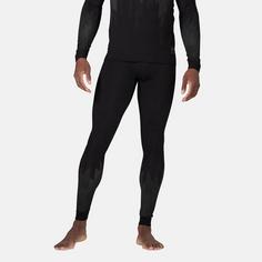 Rückansicht von Odlo Merino Kinship Performance Wool 200 Thermounterhose Herren black melange