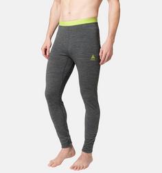 Rückansicht von Odlo Natural Performance Funktionsunterhose Herren dark grey melange-sharp green