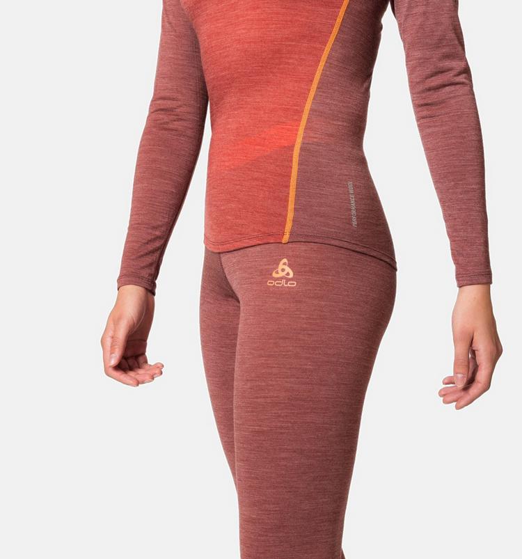 Odlo Odlo Natural Performance Funktionsunterhose Damen - spiced apple melange-live wire - 4 | SportScheck