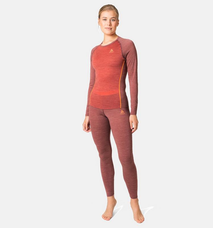 Odlo Odlo Natural Performance Funktionsunterhose Damen - spiced apple melange-live wire - 2 | SportScheck
