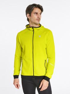 Rückansicht von Ziener Nagus Fleecejacke Herren bitter lemon