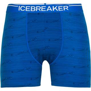 Icebreaker Merino Anatomica Boxershorts Herren lazurite-midnight navy-alloverprint