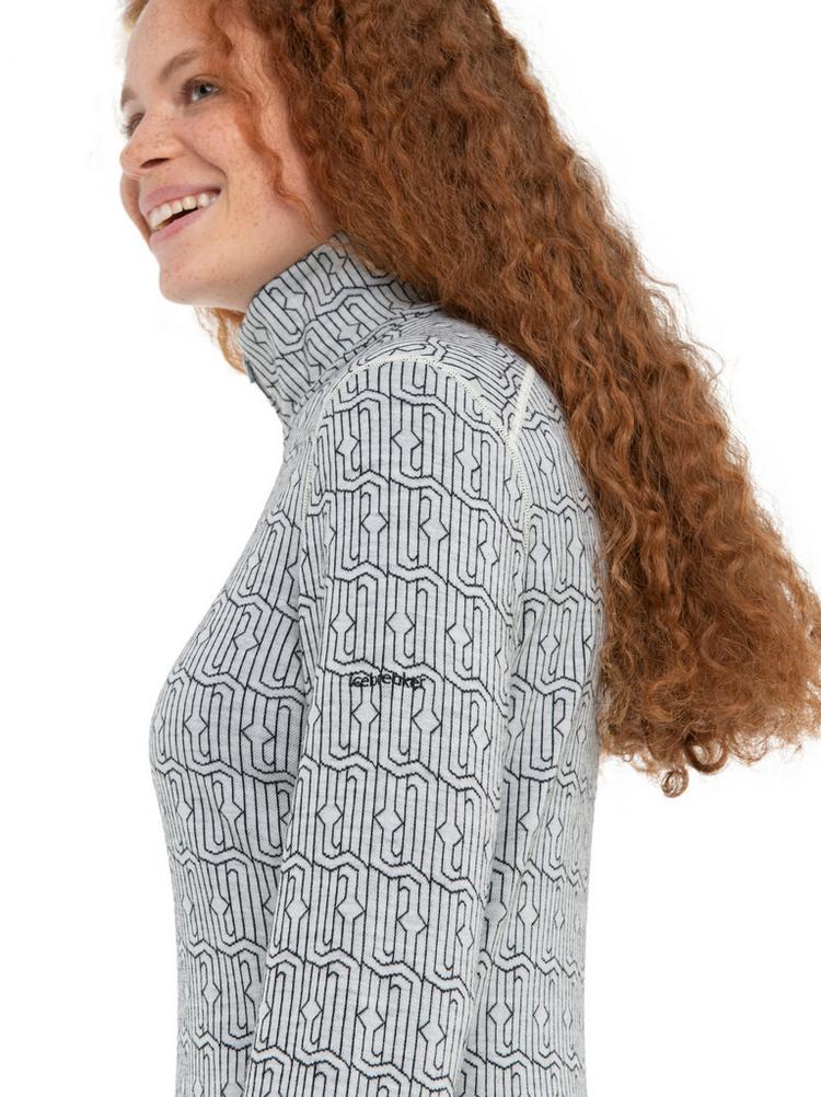 Icebreaker Icebreaker 260 Vertex Funktionsshirt Damen - snow-black - 2 | SportScheck