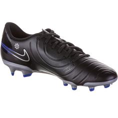 Rückansicht von Nike Tiempo LEGEND 10 CLUB FG/MG Fußballschuhe Herren black-chrome-hyper royal