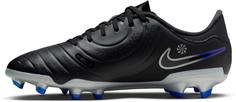 Rückansicht von Nike Tiempo LEGEND 10 ACADEMY FG/MG Fußballschuhe Herren black-chrome-hyper royal