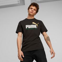 Rückansicht von PUMA No. 1 Logo Celebration T-Shirt Herren puma black