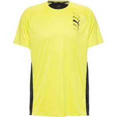 PUMA Fit Logo Graphic Funktionsshirt Herren yellow burst-puma black