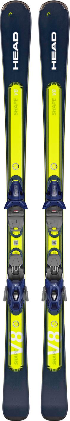 HEAD Shape e-V8 SW + PR 11 GW 23/24 Carving Ski blue-yellow