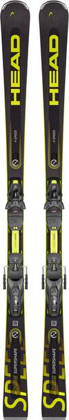 HEAD Supershape e-Speed+Prot PR13GW 23/24 Carving Ski - black-yellow