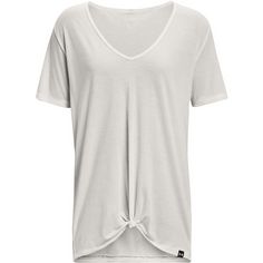 Under Armour Project Rock Completer Funktionsshirt Damen white clay