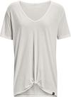Under Armour Project Rock Completer Funktionsshirt Damen - white clay