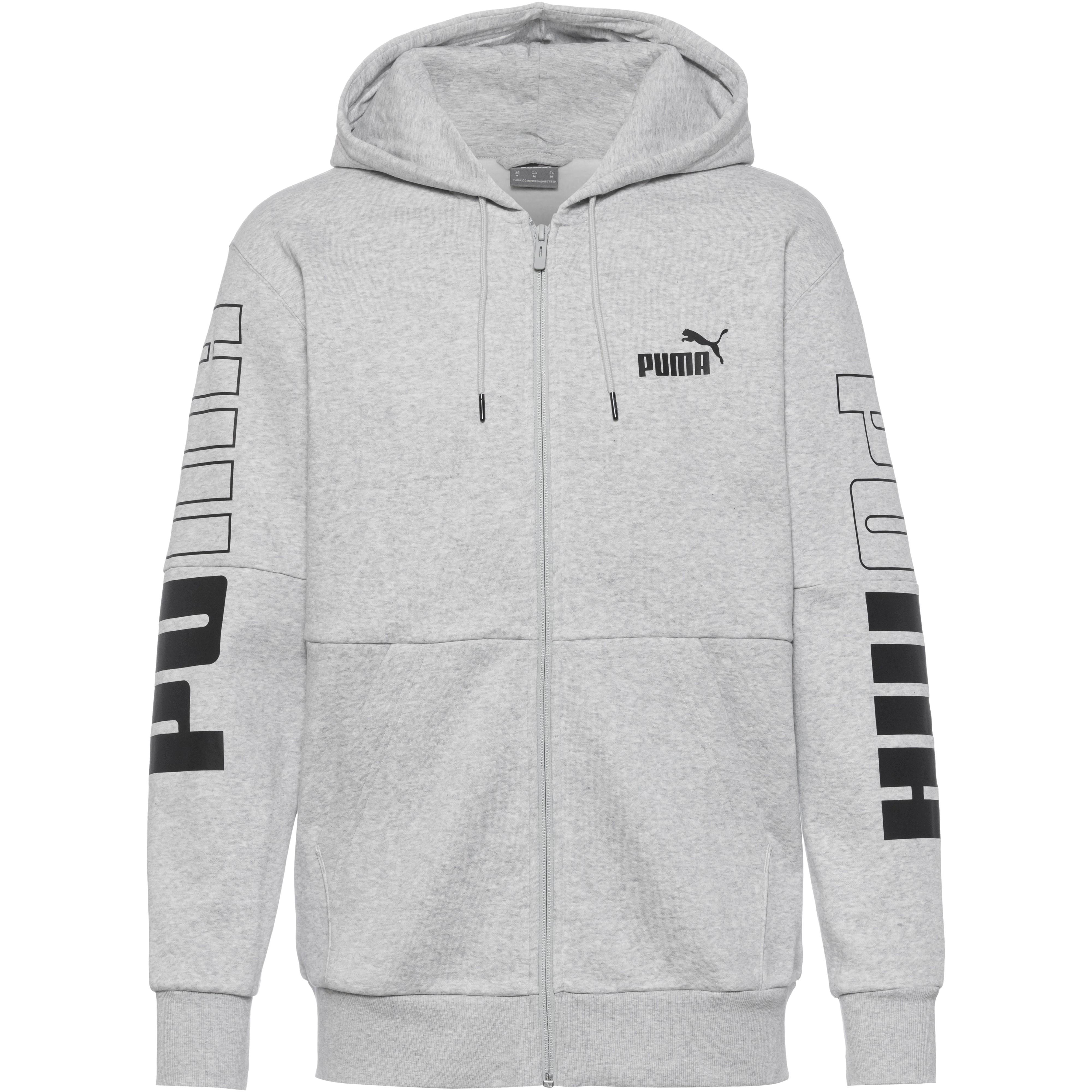 Puma sweatjacke herren grau on sale