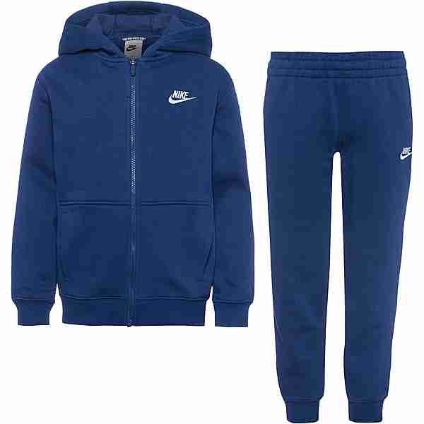 Nike NSW CLUB FLEECE Trainingsanzug Kinder midnight navy-white im Online  Shop von SportScheck kaufen | Jogginganzüge