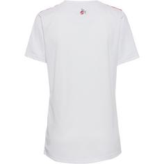 Rückansicht von hummel 1. FC Köln 23-24 Heim Fußballtrikot Damen white-true red