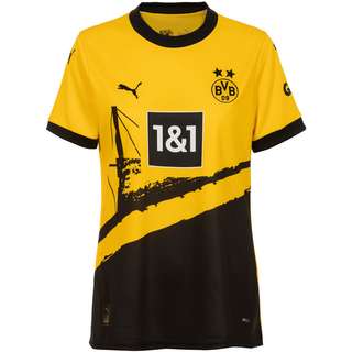 PUMA Borussia Dortmund 23-24 Heim Fußballtrikot Damen cyber yellow-puma black