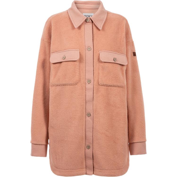 Roxy Roxy Switch Up Sherpa Langarmhemd Damen - dusty coral - 0 | SportScheck