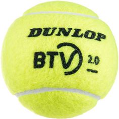 Rückansicht von Dunlop BTV 2.0 4TIN Tennisball gelb