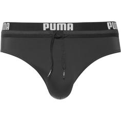 PUMA Logo Badeslip Herren black