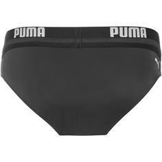 Rückansicht von PUMA Logo Badeslip Herren black