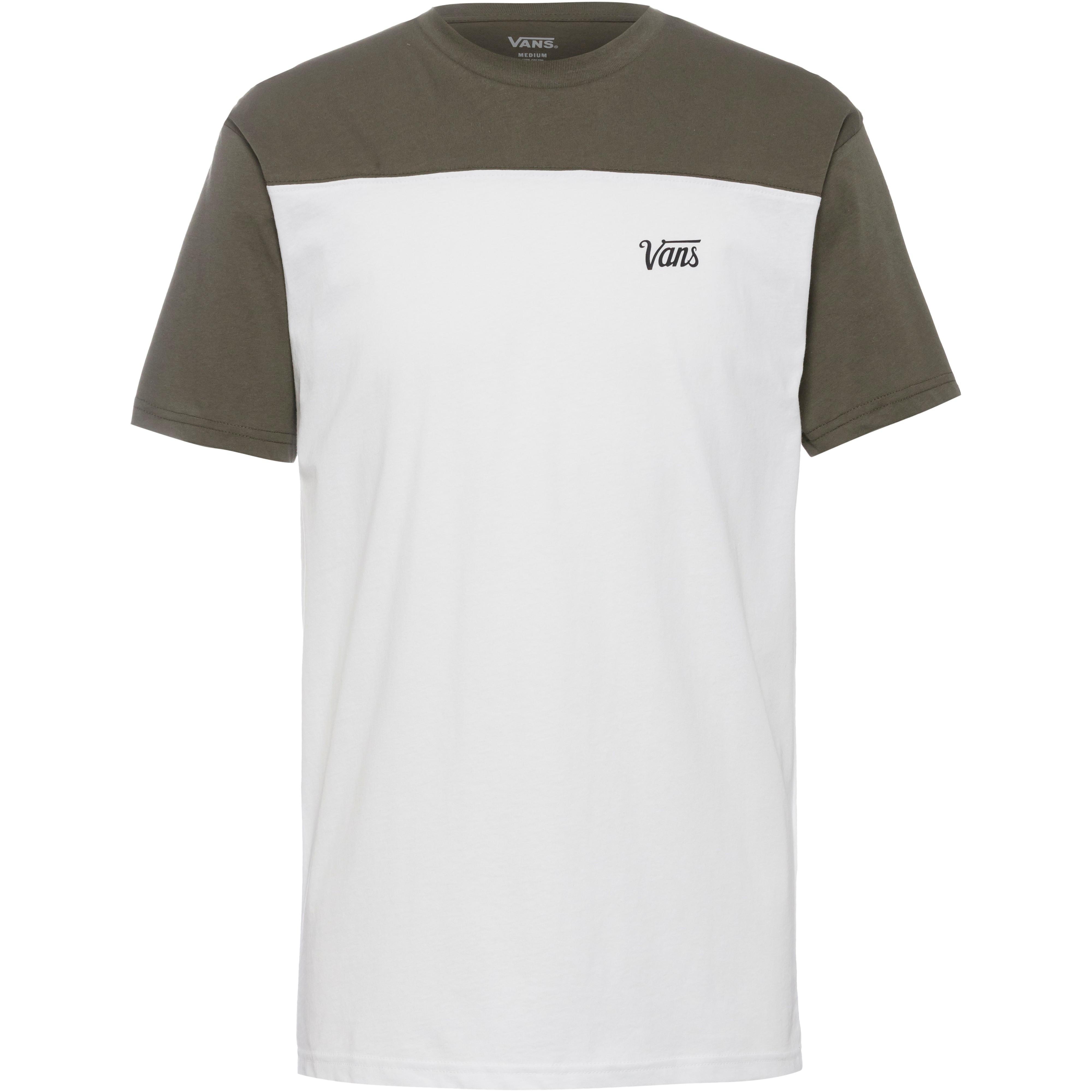 Vans Script Block T-Shirt Herren white-grape leaf