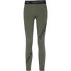 Nike Pro Dri Fit Tights Damen - cargo khaki-black-honeydew