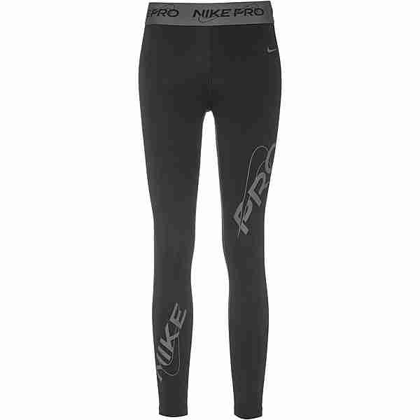 Nike Pro Dri Fit Tights Damen black-iron grey-white im Online Shop